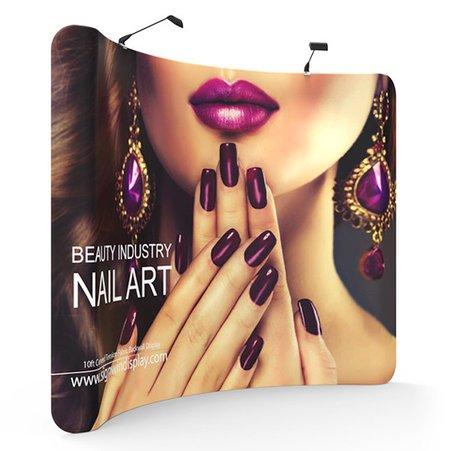 10ft Curved Tension Fabric Display - Double Sided