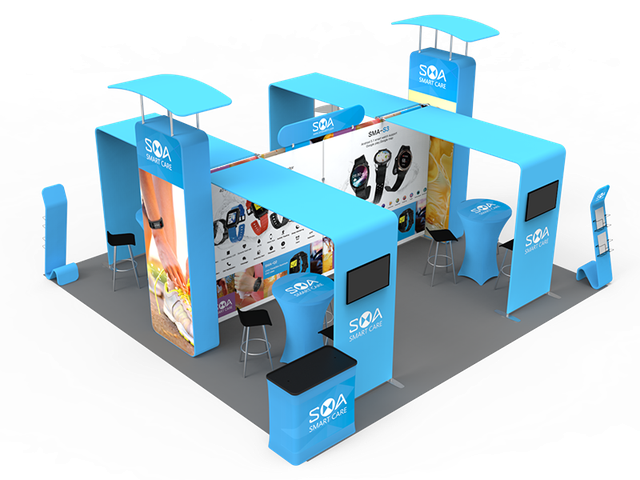20 x 20ft Portable Exhibition Stand Display Booth ...